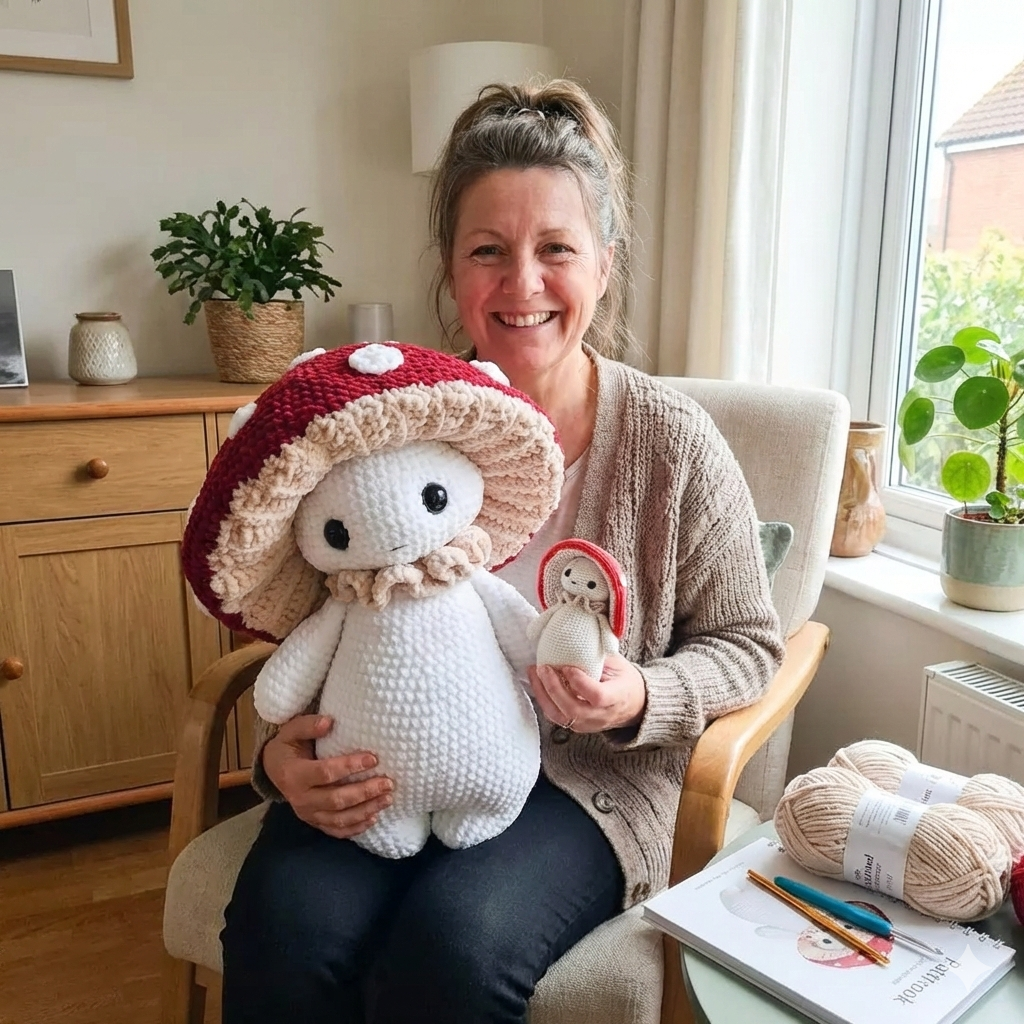 Mushroom guy - critter stitch crochet pattern / amigurumi