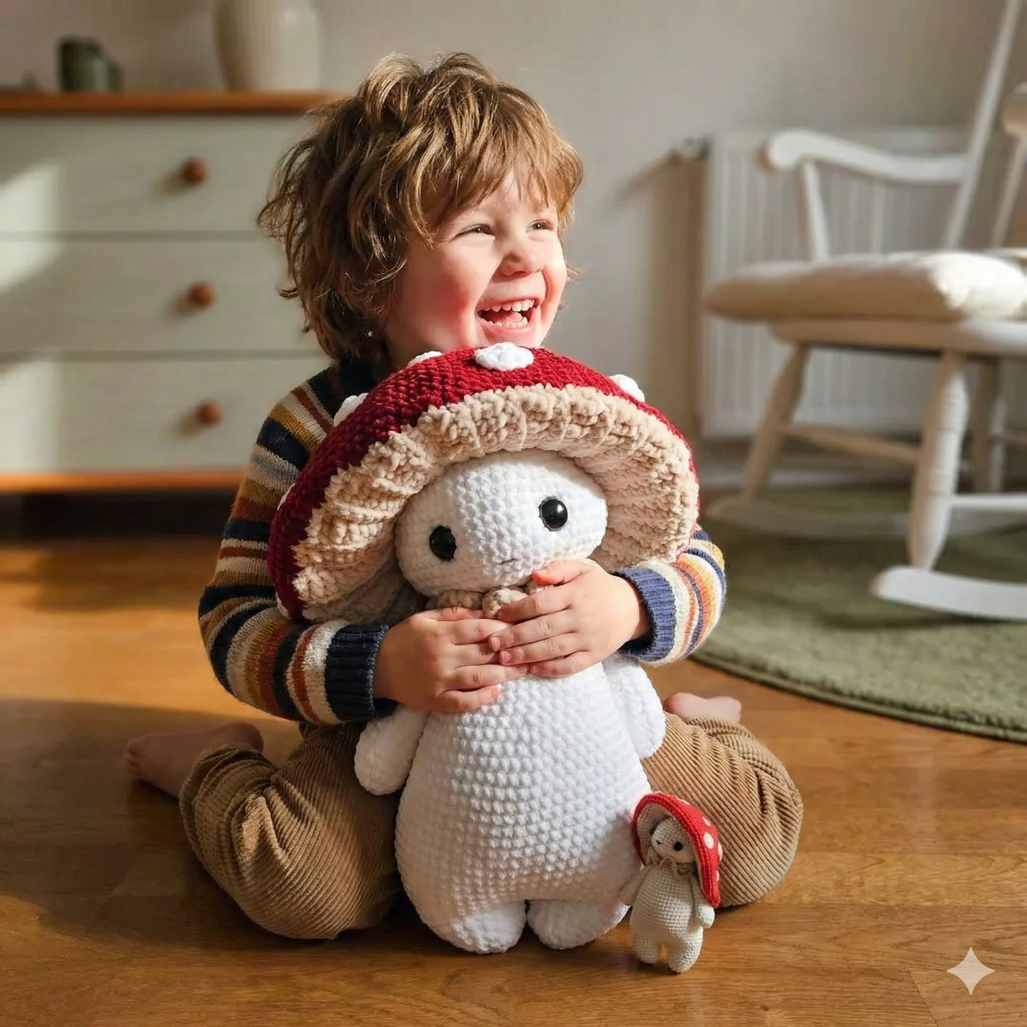 Mushroom guy - critter stitch crochet pattern / amigurumi